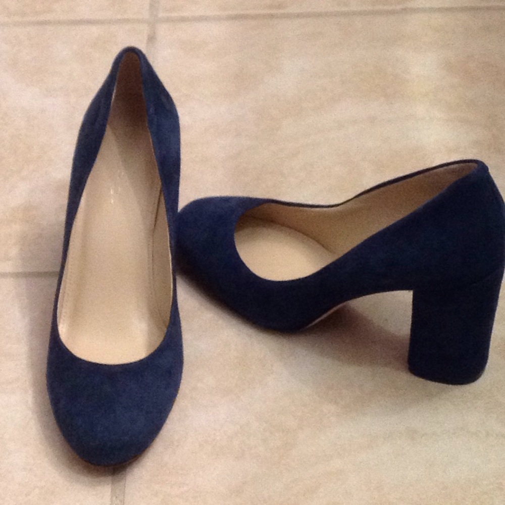 Via Spiga "Carmen" suede block heels